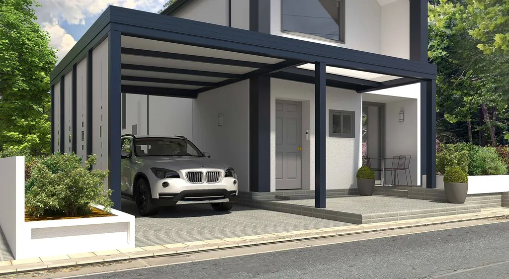 Abri de Voiture, Carport sur Mesure en Aluminium MFC style