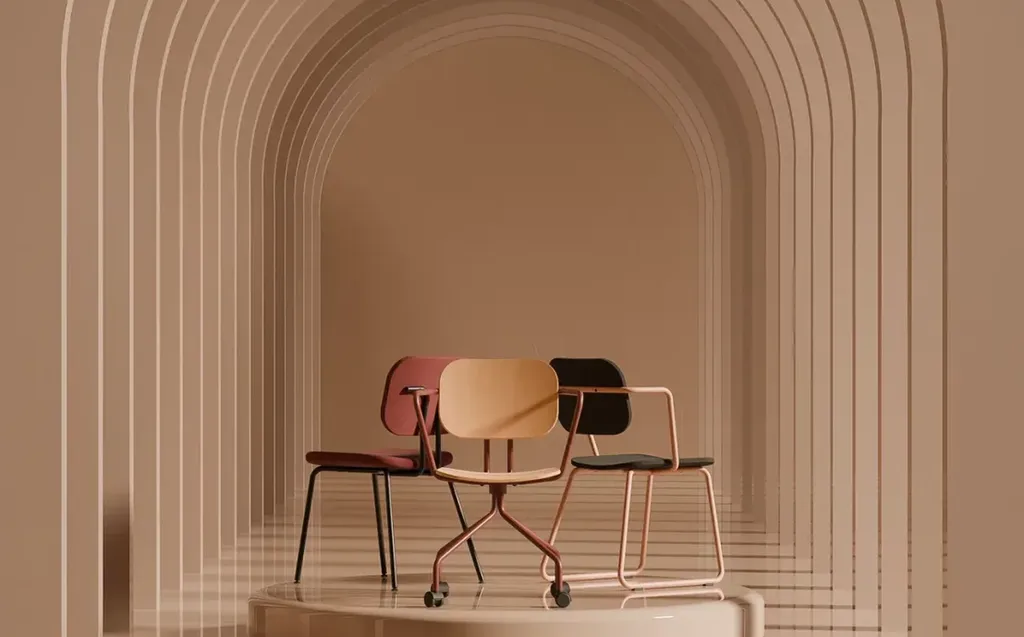Collection REBO sièges ergonomiques et modulables pour bureaux professionnels dans la région PACA, solution design pour espaces tertiaires flexibles