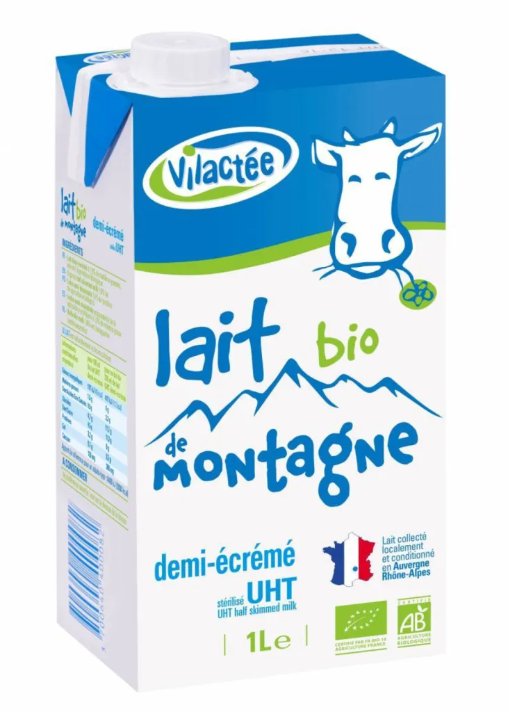 Où est collecté le lait de montagne de Vilactée ?
