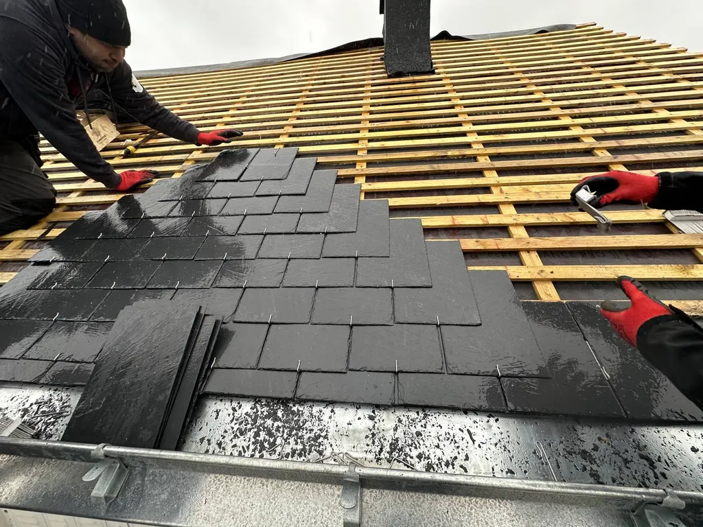 pose du pied ardoisier 