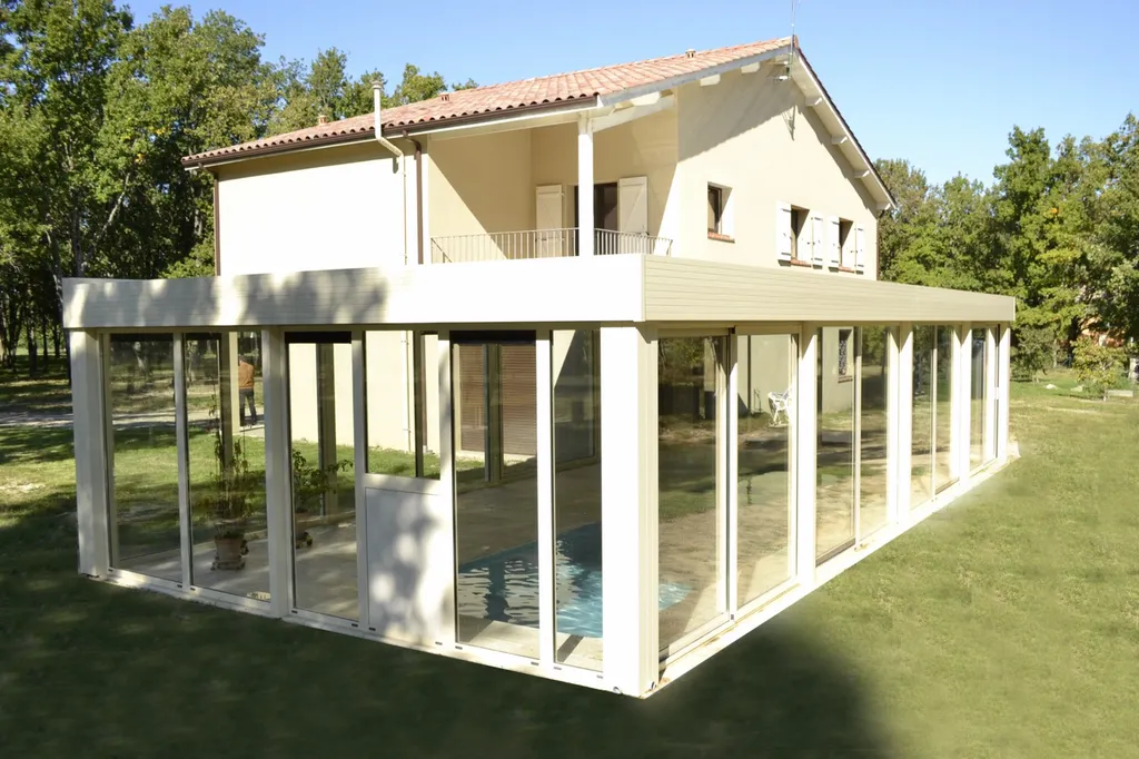 Véranda alu blanc SMA Martigues