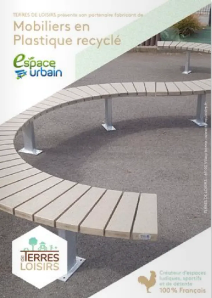 Catalogue Mobiliers Plastique recyclé ESPACE URBAIN par TERRES DE LOISIRS