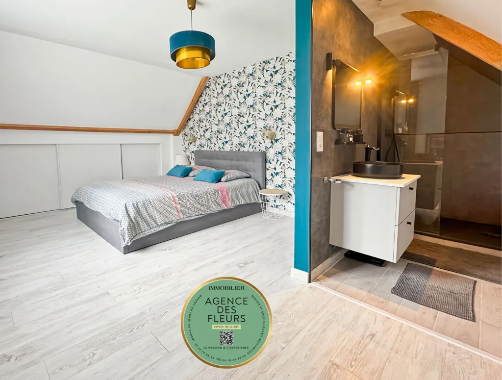 A vendre maison rénovée de 141 m² habitables sur un terrain de 970 m² sur la commune de TOURVILLE LA RIVIERE 76410