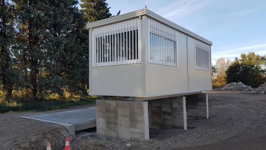 structure modulaire pour le centre de recyclage de matériaux à Monteux