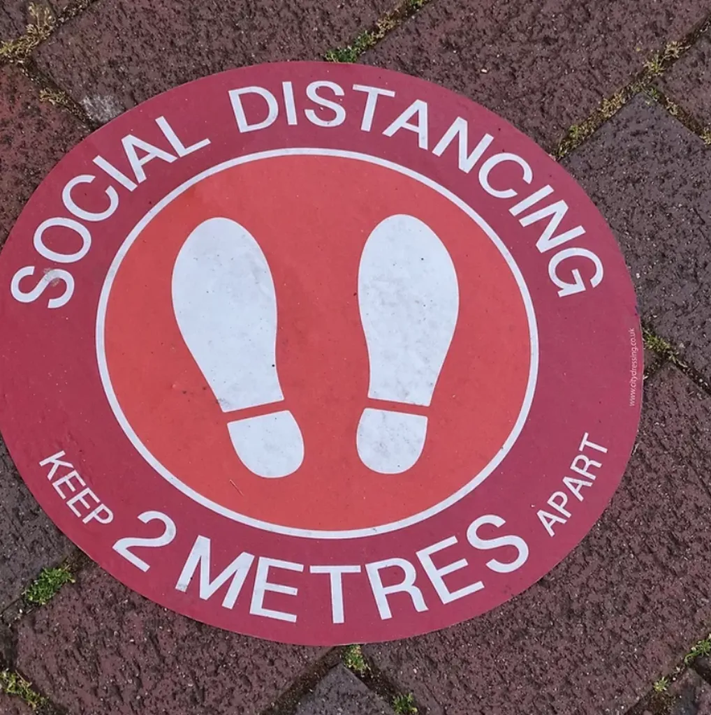 Autocollants sur mesure pour signalétique COVID