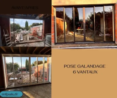 Pose de galandage 6 vantaux à Toulouse