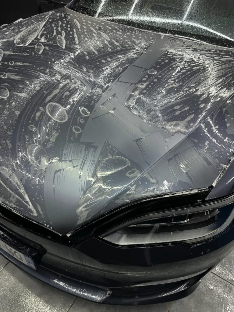 TESLA S PLAID - Pose de film de protection carrosserie à Antibes - XPEL PPF - 06
