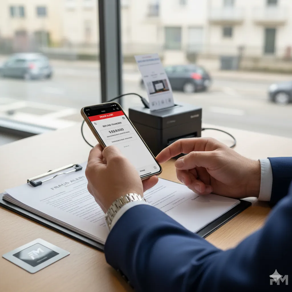 Constat d’huissier à Lyon et Vénissieux pour arnaque au faux remboursement
