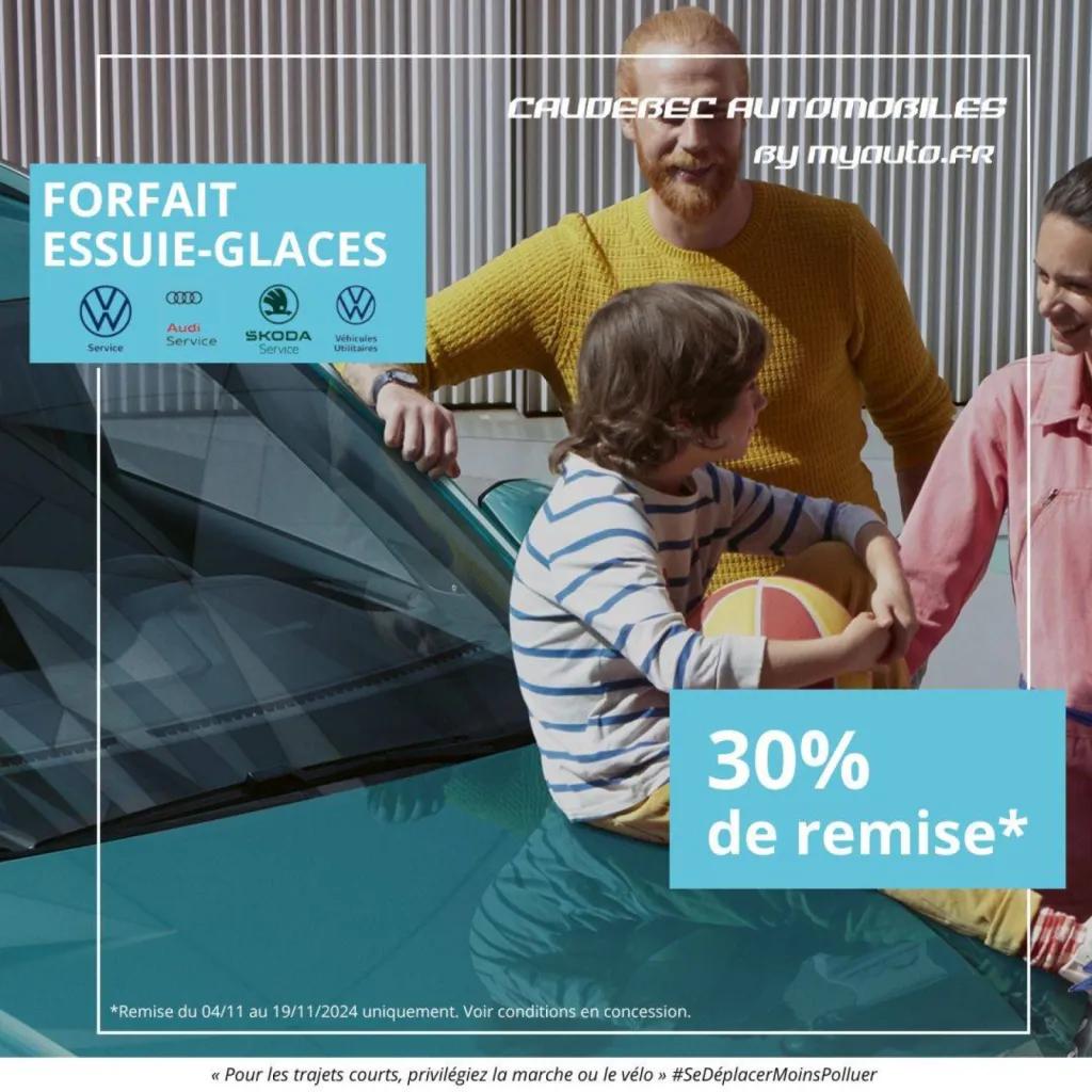 Offre exceptionnelle forfait essuie-glaces à La Frenaye