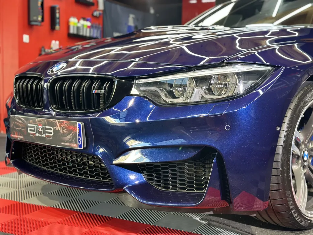 Detailing auto lyon traitement céramique carrosserie BMW M3