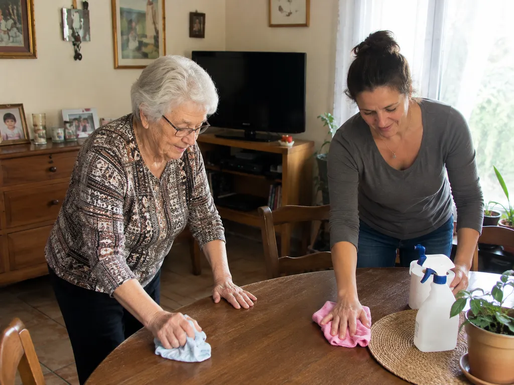 Entretien du logement au Val près de Brignoles pour senior fatigué ne pouvant plus réaliser les tâches ménagères difficiles