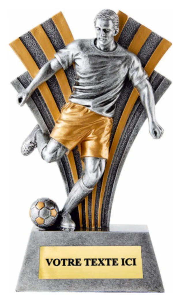 TROPHEE RESINE FOOTBALL - 2 HAUTEURS