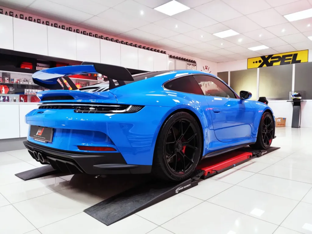 PORSCHE 911 992 GT3 - Film de protection XPEL Complet à Bruxelles