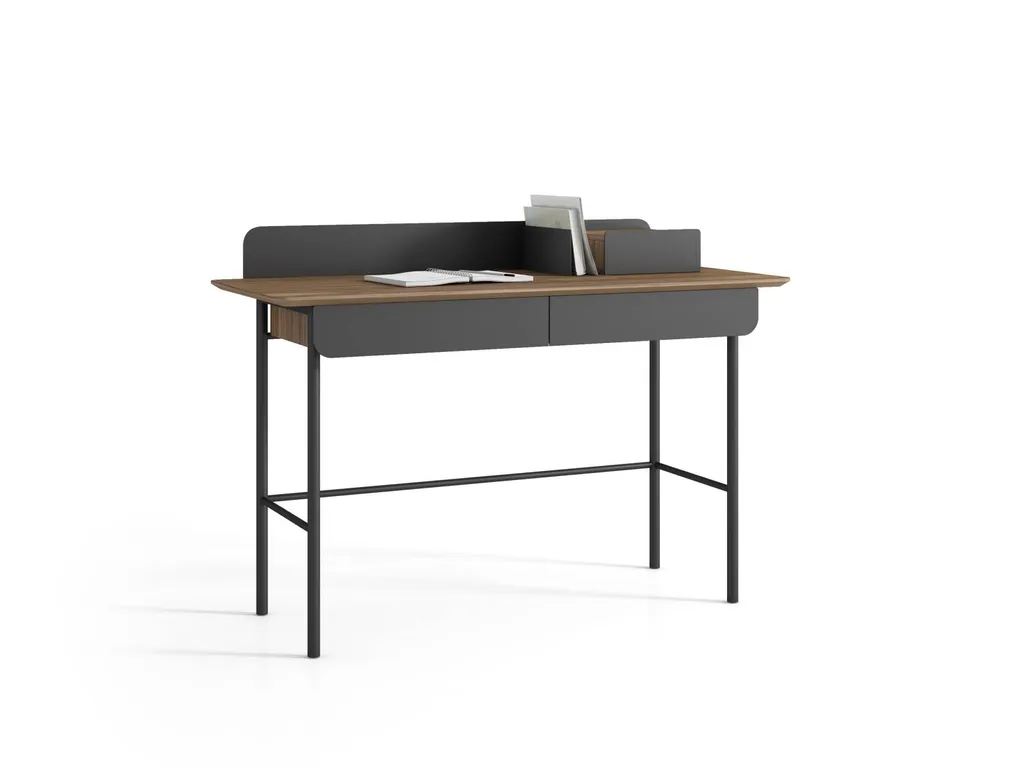 Bureau contemporain SET avec tiroir et plateau en bois