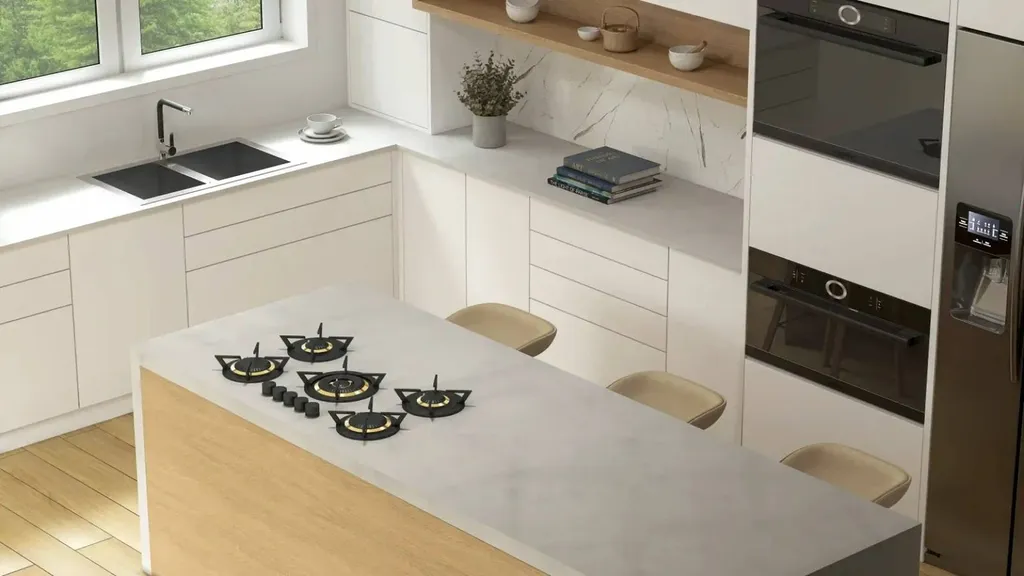 Brûleurs individuels CONNECTICUT 3 feux dont 1 brûleur wok (1,9 kW, 3,5 kW et 5,0 kW)