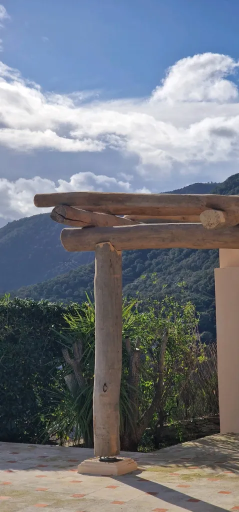 Pergola bois flotté Cavalaire sur Mer Var 83