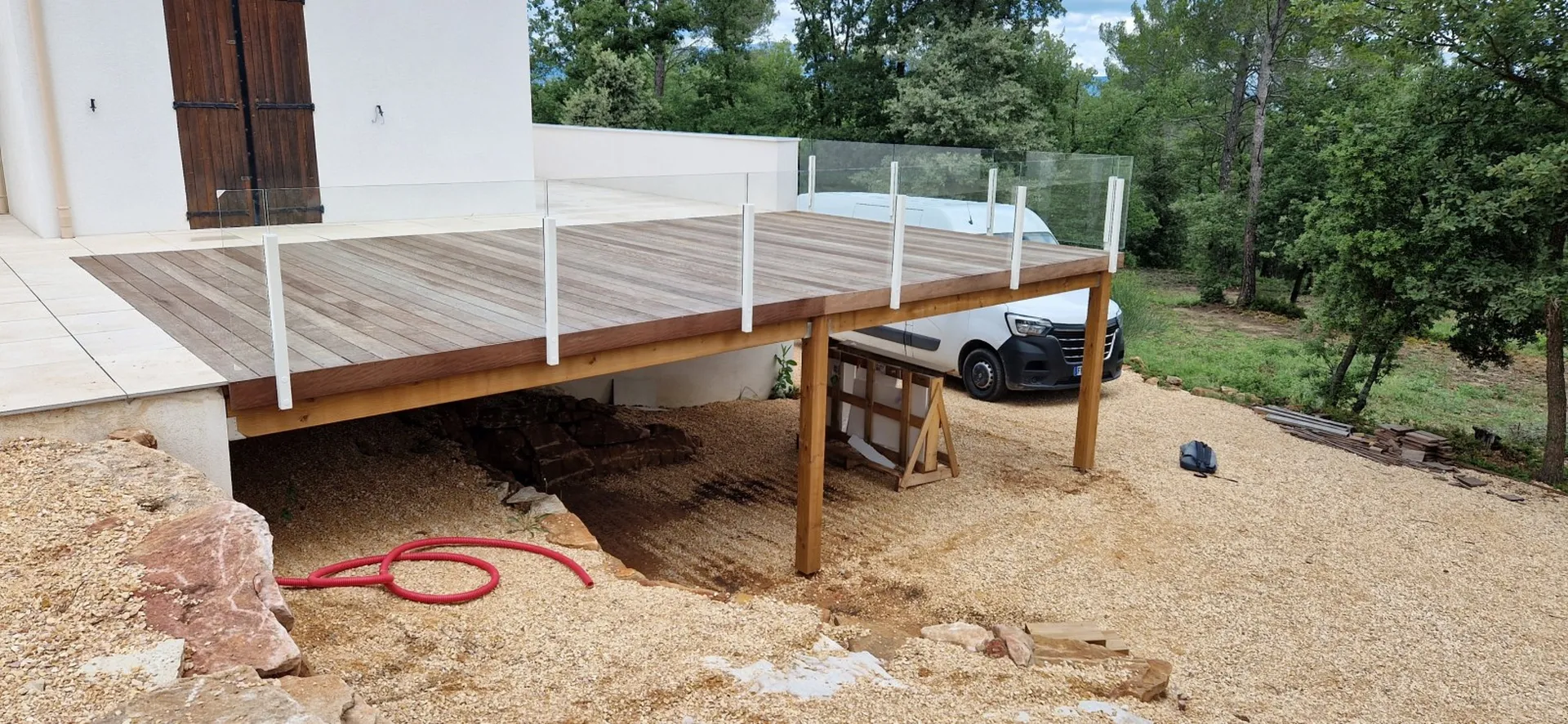 aménagement garde corps en verre 