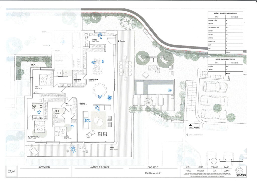 Plan d'aménagement intérieur proposé
