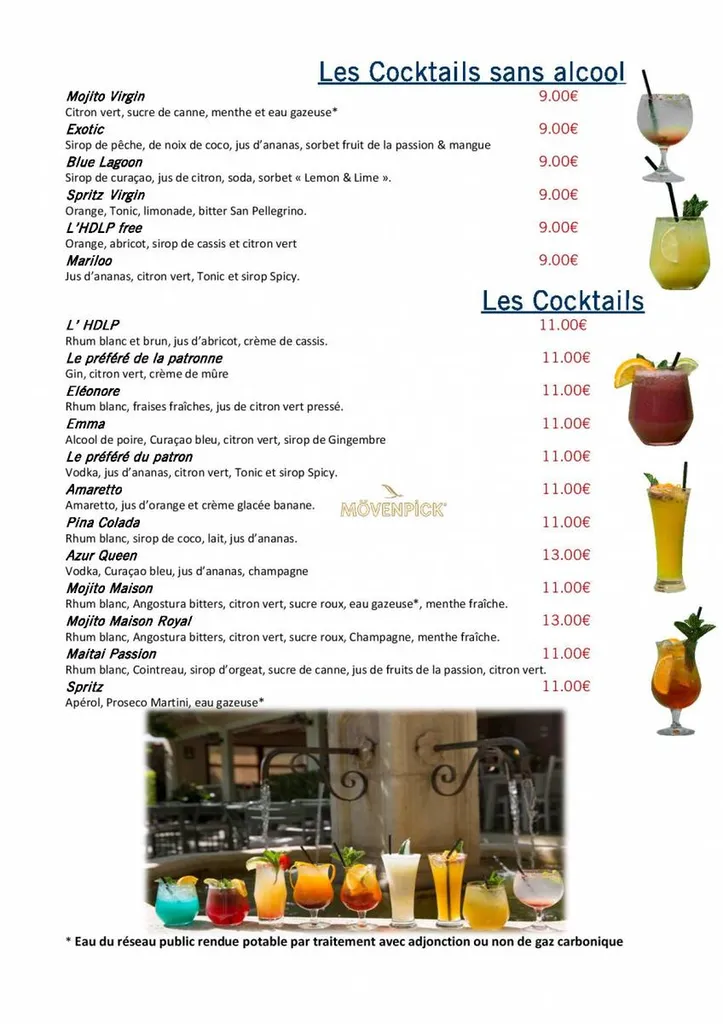 Les cocktails 2019 de l'L'HDLP