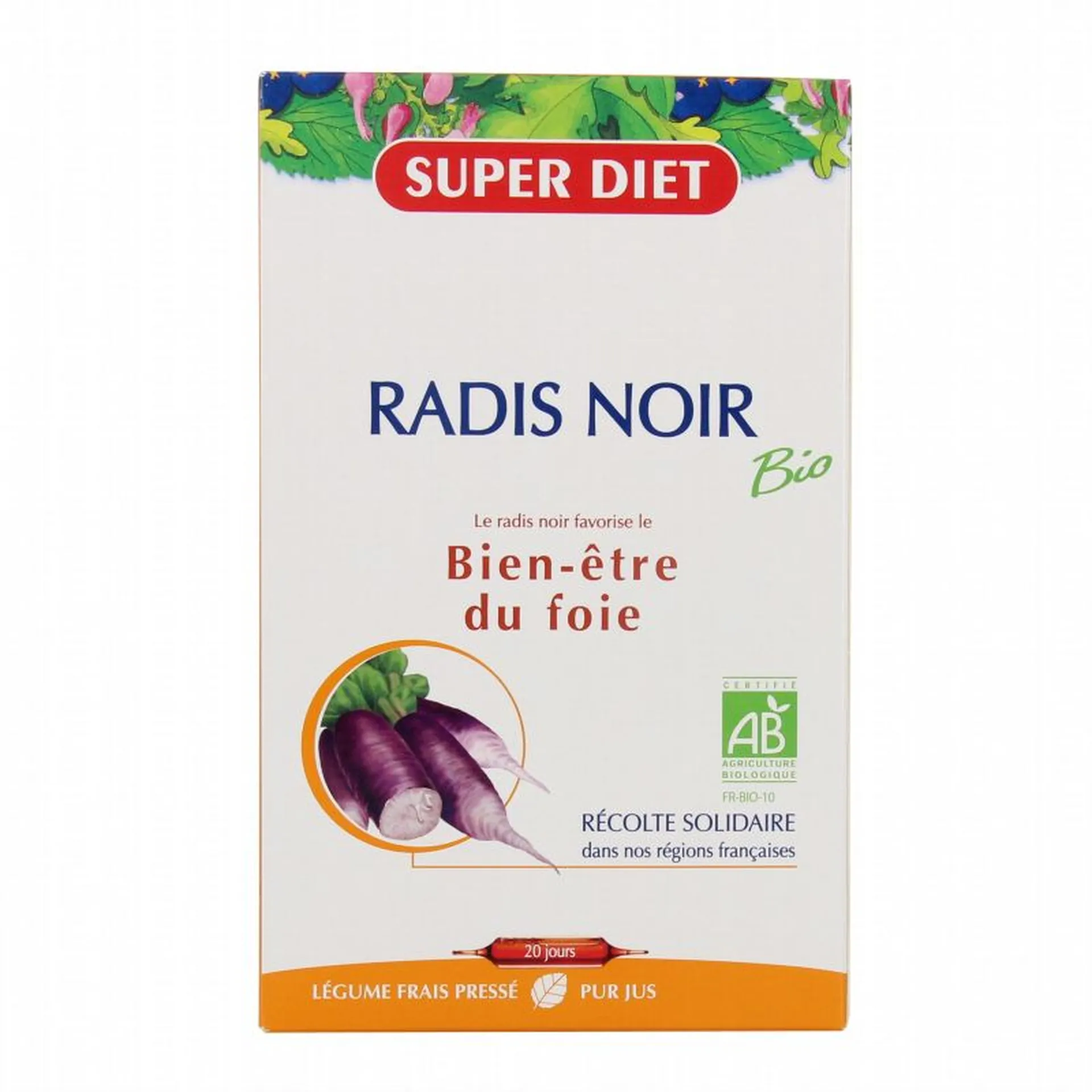 radis noir super diet ampoules à marseille
