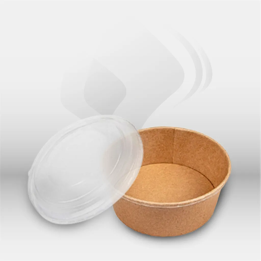Pots saladiers 750 ml en carton kraft Garcia de Pou pour restauration professionnelle, idéals pour salades, plats chauds ou froids et vente à emporter, assurant une solution pratique, écologique et résistante pour le transport alimentaire – disponibles à 