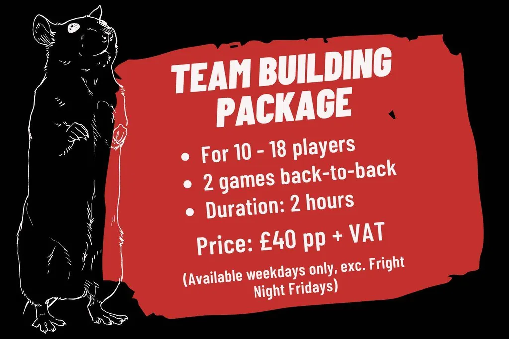 Team building package escape room in london