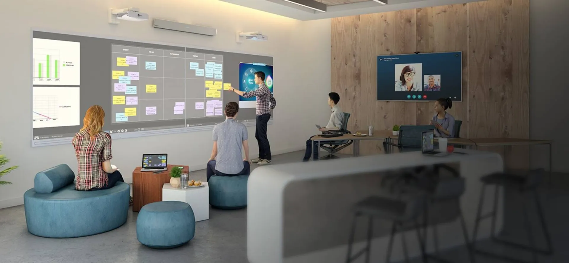 Nureva Lean visual management collaboration vpi zoom Lyon post it