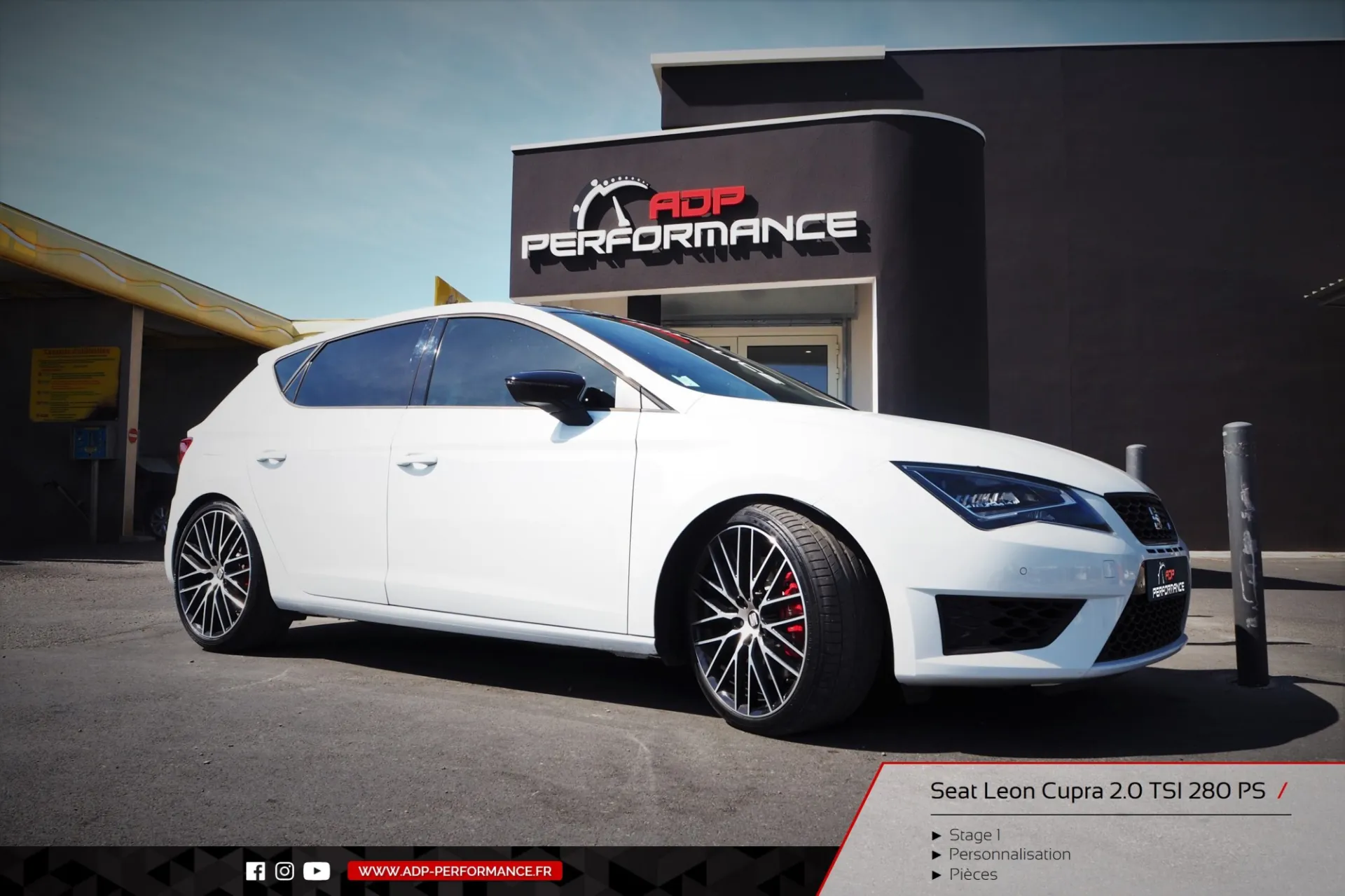 Reprogrammation moteur stage 1 Montpellier   - Seat Leon Cupra 2.0 TFSI 280cv - ADP Performance