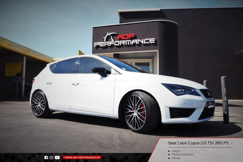 Reprogrammation moteur stage 1 Montpellier   - Seat Leon Cupra 2.0 TFSI 280cv - ADP Performance
