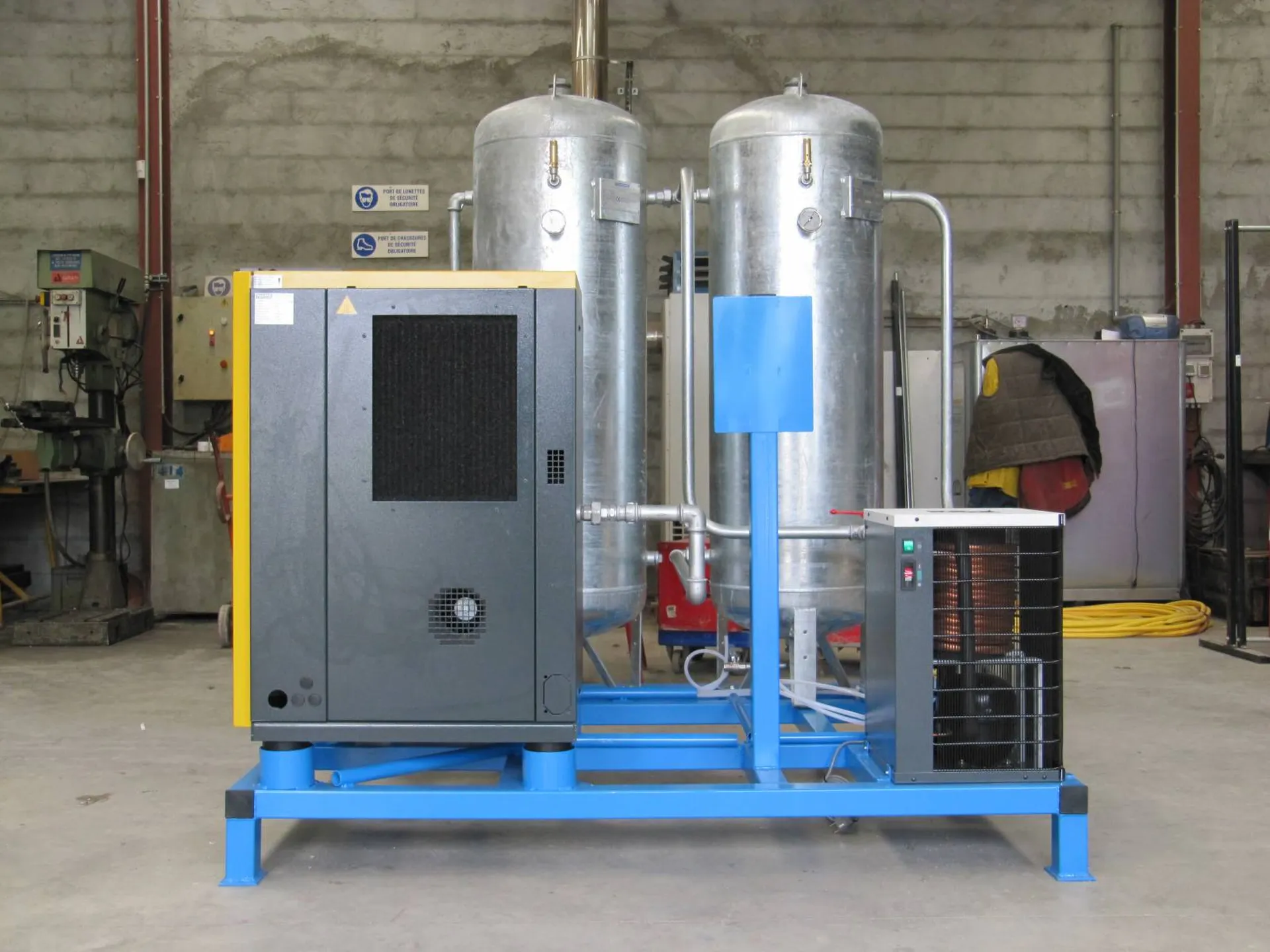 Skid de production d'air comprimé