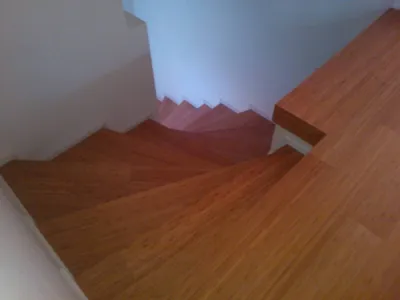 Rénovation d'un escalier en Bambou près d'Aix en Provence