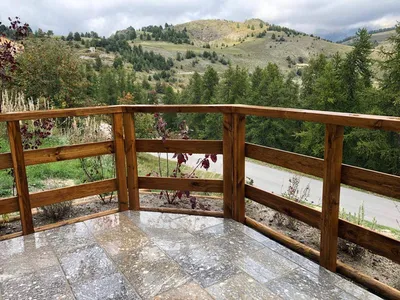 Dallage en pierre de luzerne pour terrasse à Valberg