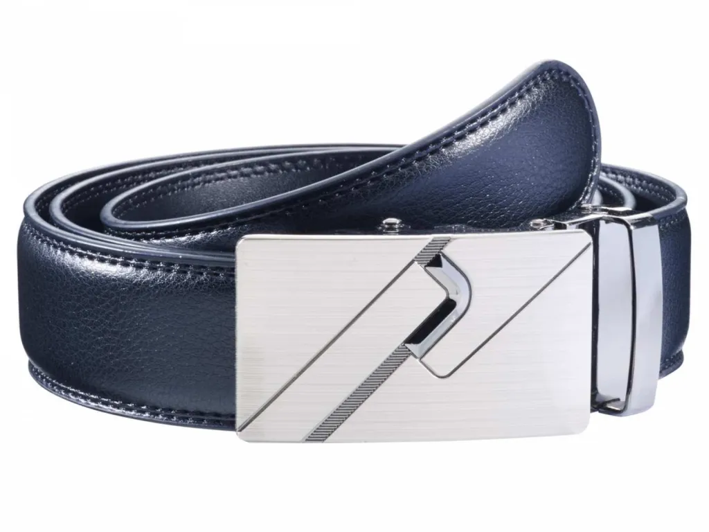   Photographe packshot maroquinerie  CEINTURE NOIRE CROÛTE DE CUIR BOUCLE AUTOMATIQUE