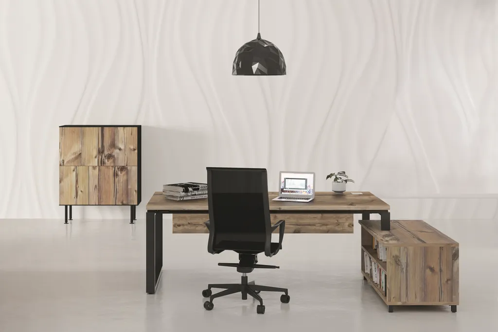 Bureau de Direction bois Prestige de BURONOMIC avec fauteuil ergonomique à Montpellier