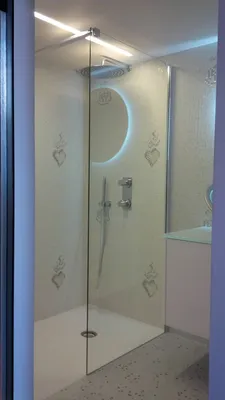 douche à l'italienne blanche renovation lyon