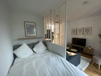 Chambre partie nuit studio à louer à moins de 500 mètres de la gare