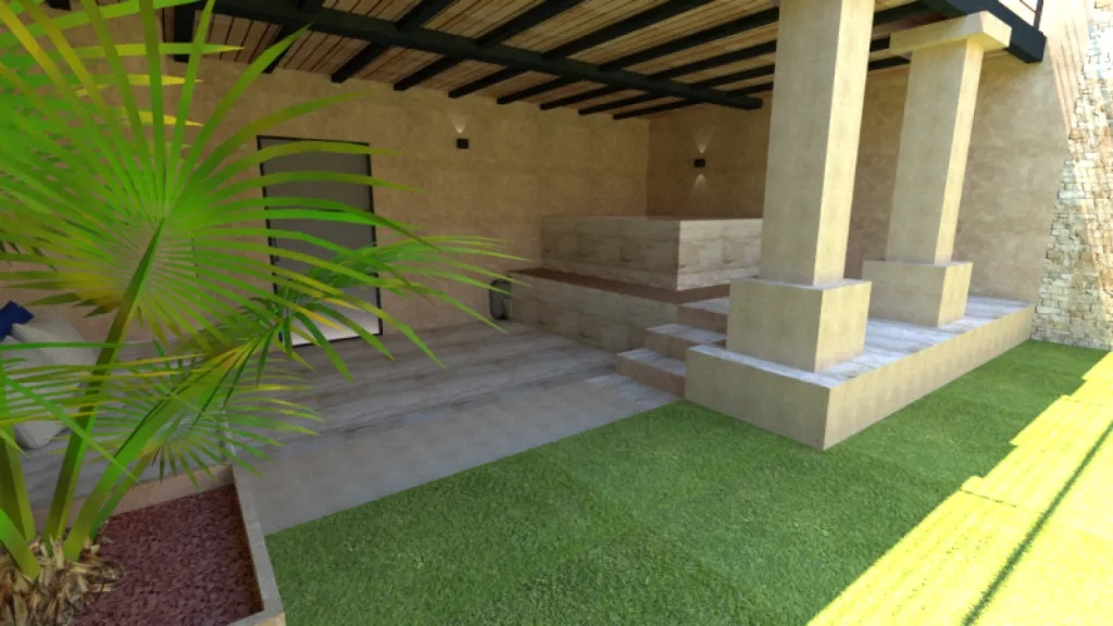 Spa mosaïque sur mesure 5 places installé à Uzès