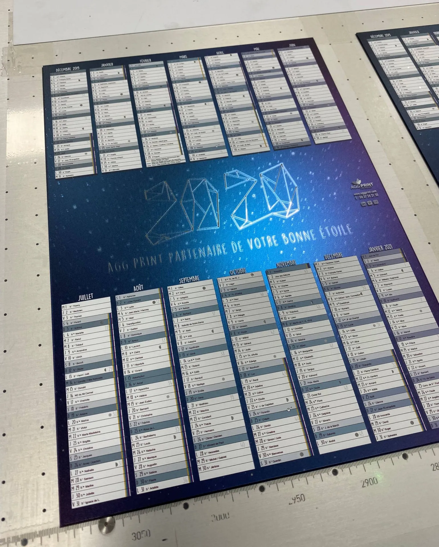 Impression de calendrier ou d'agenda