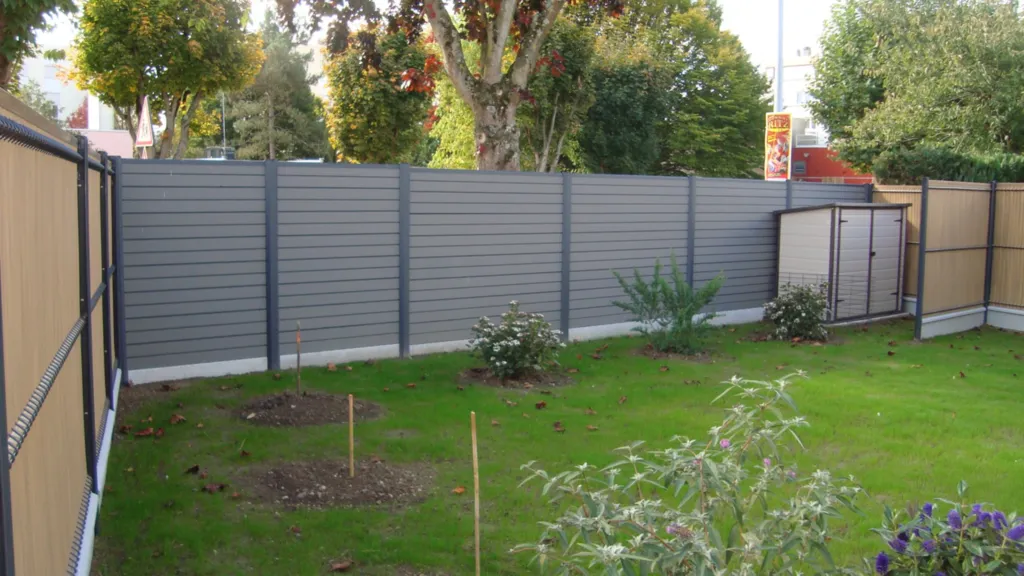 Création d'une clôture occultante en matériaux composite à Bougtheroulde 27