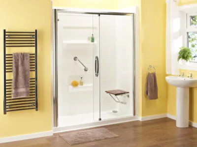 Remplacement baignoire par douche sénior sécurisée