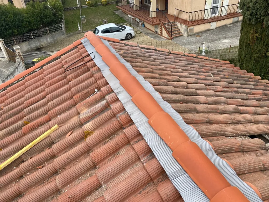 pose du closoir et tuile sur aix en provence