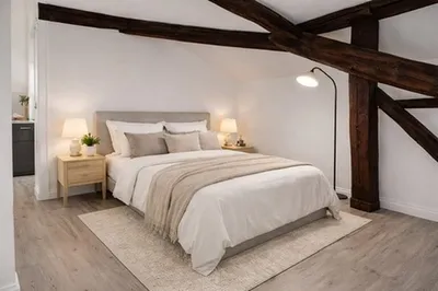 espace chambre pour un appartement dans un immeuble avec ascenseur