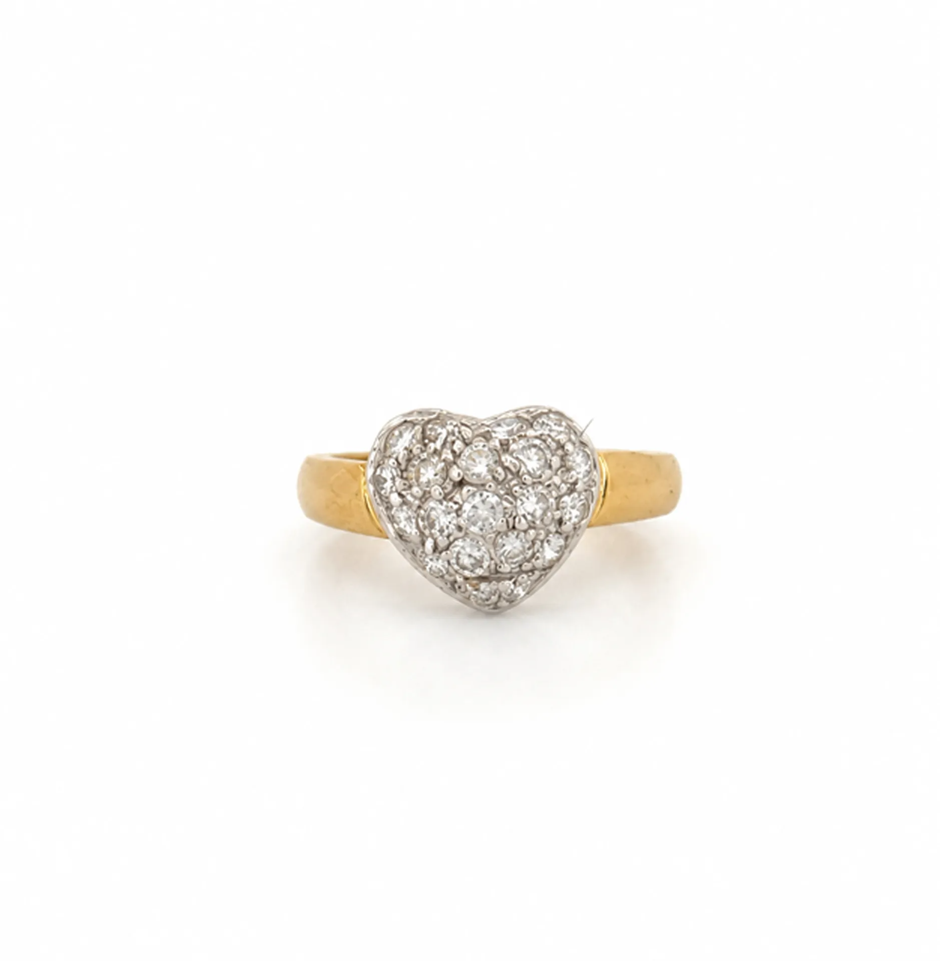 Bague cœur diamants 1 carat or 750 neuve à La Teste-de-Buch