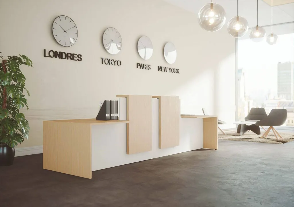 Banque d'accueil avec réception assis-debout à Lyon