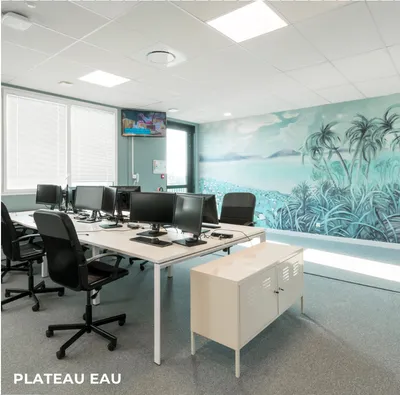 Agencement d’un plateau de bureaux pour entreprise dans le parc Kennedy à Mérignac