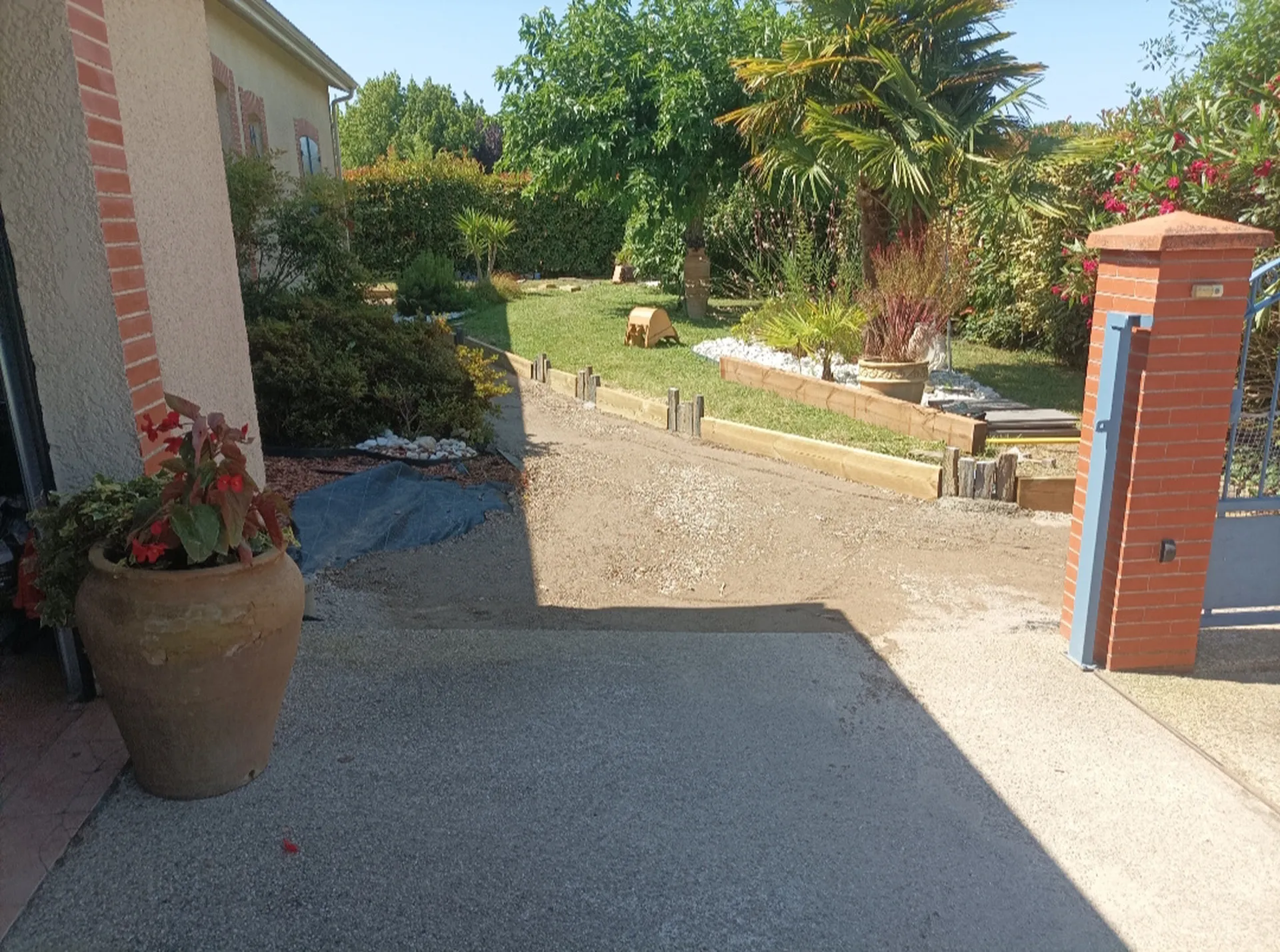 Aménagement d’allées, chemins et entrées de jardin à Muret et Toulouse