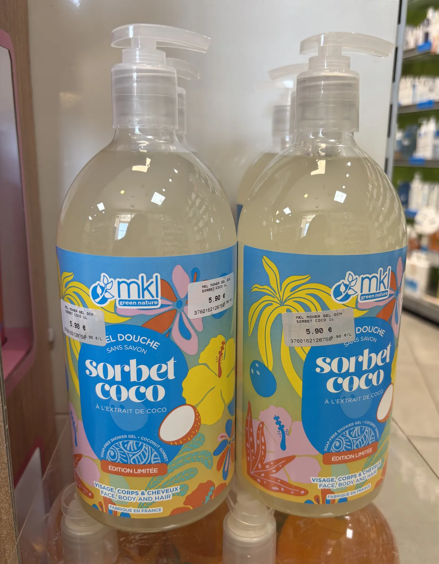 MKL GREEN NATURE GEL DOUCHE 1L SORBET COCO EDITION LIMITEE PHARMACIE PANETTA MARSEILLE 