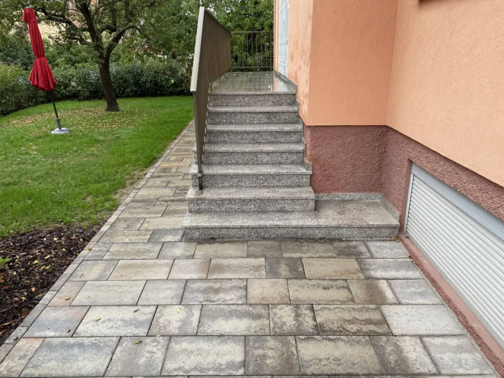 Aménagement en pavé d'une maison à Strasbourg CLK 