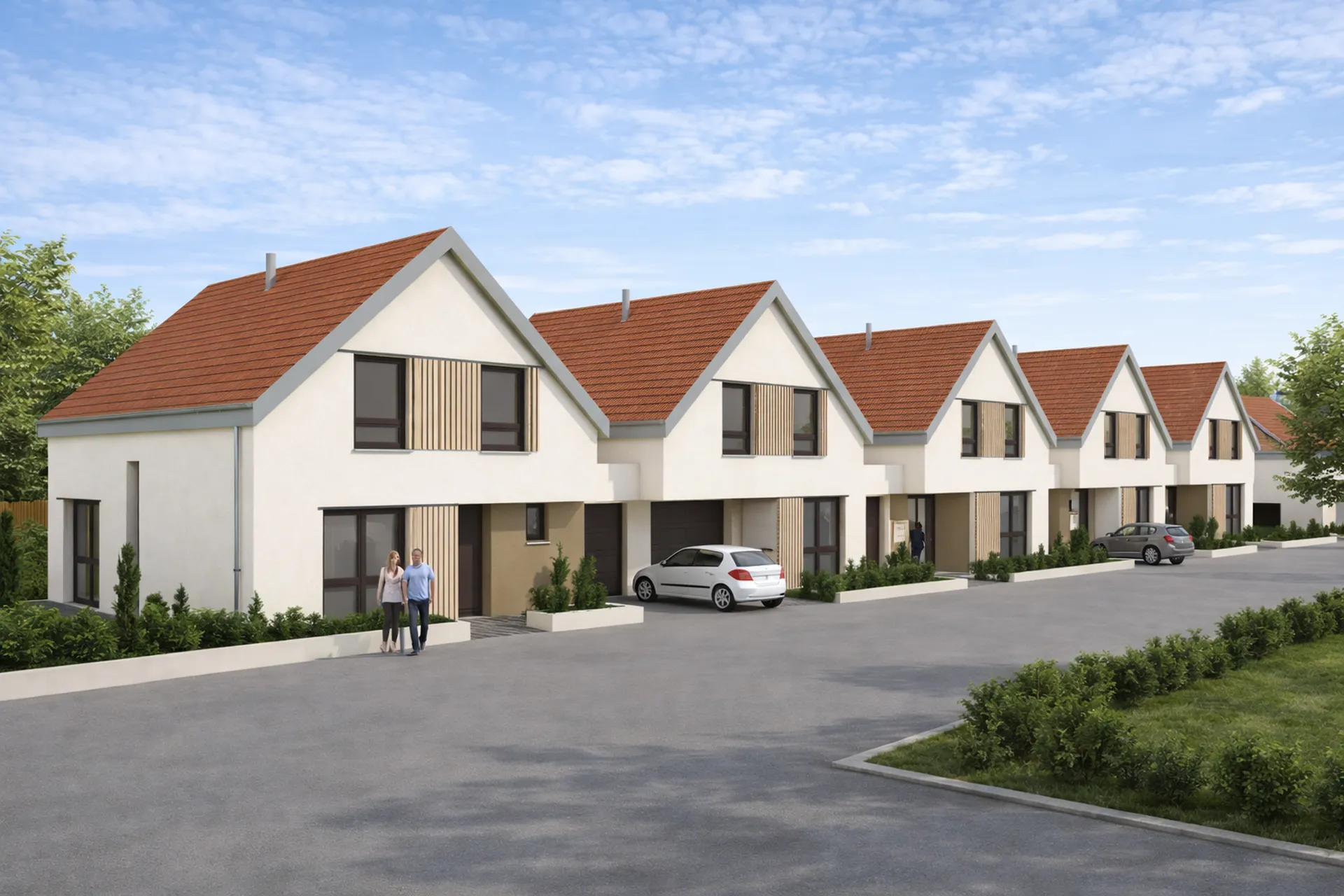 Maisons neuves à Rosenwiller avec jardin privatif, environnement calme proche d’Obernai et Rosheim 