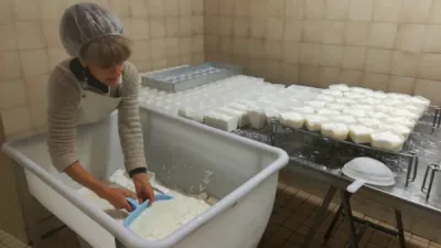 Productrice de fromages de chèvre bio Ouroux eco ferme du carruge